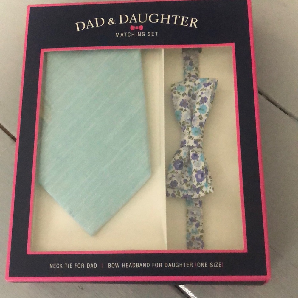 Dad & Daughter Matching Tie and Bow Headband